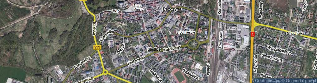 Zdjęcie satelitarne Brudnego Józefa ul.