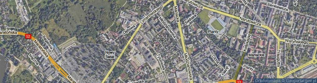 Zdjęcie satelitarne Browarna ul.