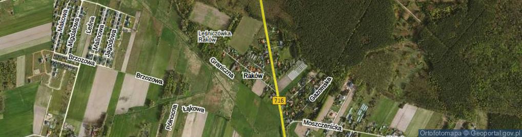 Zdjęcie satelitarne Brzozowa ul.