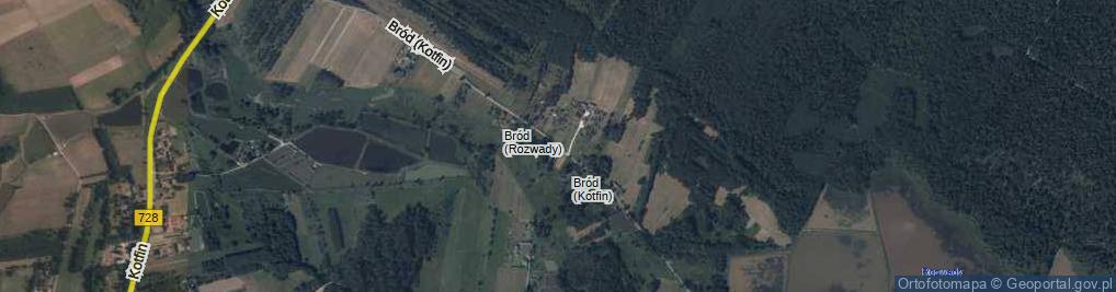 Zdjęcie satelitarne Bród (Rozwady) ul.