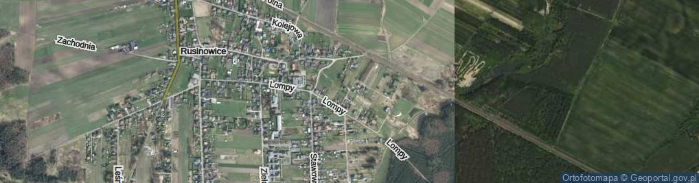 Zdjęcie satelitarne Brzozowa ul.