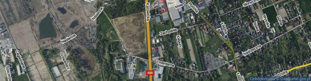 Zdjęcie satelitarne Brzozowa ul.