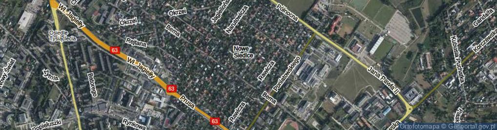 Zdjęcie satelitarne Brzóski Stanisława, ks. ul.