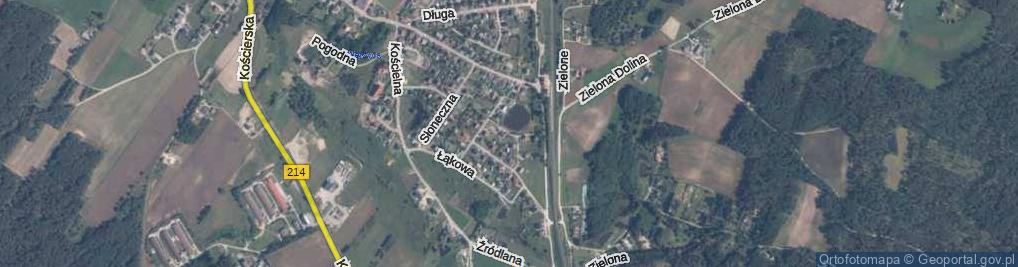 Zdjęcie satelitarne Brzozowa ul.