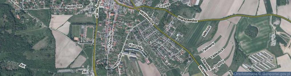 Zdjęcie satelitarne Broniewskiego Władysława ul.