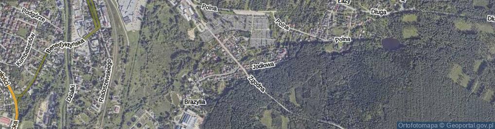Zdjęcie satelitarne Brzozowa ul.