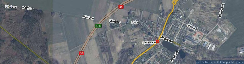 Zdjęcie satelitarne Brzozowa ul.