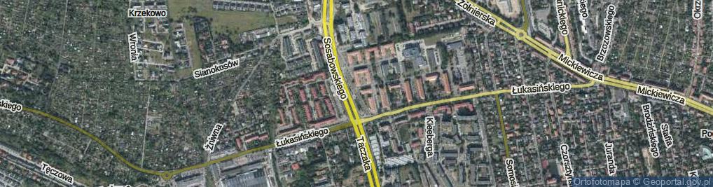 Zdjęcie satelitarne Bracka ul.