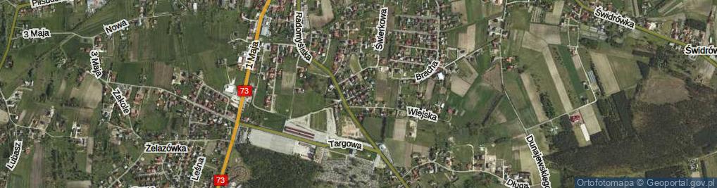 Zdjęcie satelitarne Brzozowa ul.