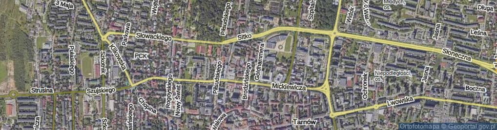 Zdjęcie satelitarne Brodzińskiego Kazimierza ul.