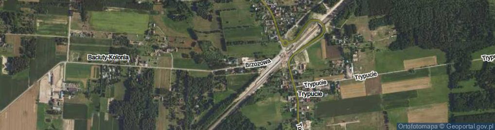 Zdjęcie satelitarne Brzozowa ul.