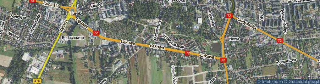 Zdjęcie satelitarne Braci Pietrzaków ul.