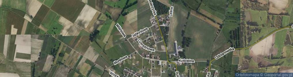 Zdjęcie satelitarne Brzoskwiniowa ul.