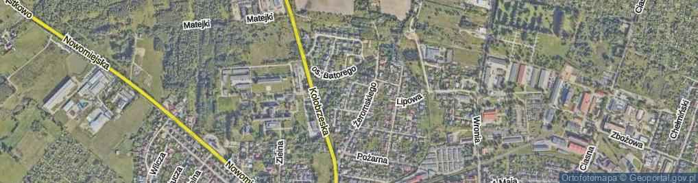 Zdjęcie satelitarne Brzozowa ul.