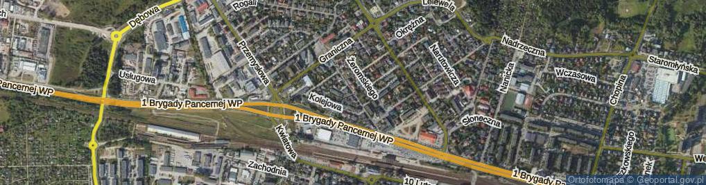 Zdjęcie satelitarne Broniewskiego Władysława ul.