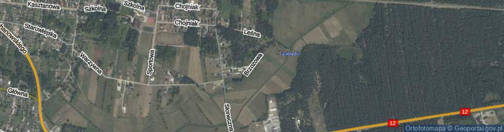 Zdjęcie satelitarne Brzozowa ul.