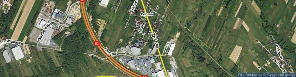 Zdjęcie satelitarne Bratków ul.