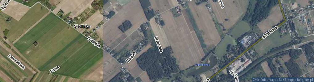 Zdjęcie satelitarne Brzozowa ul.