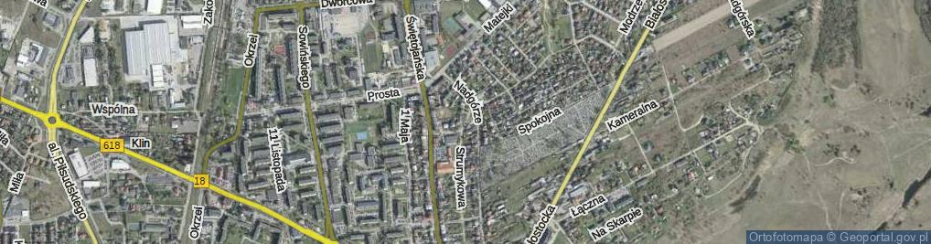 Zdjęcie satelitarne Browarna ul.