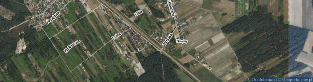 Zdjęcie satelitarne Brzozowa ul.