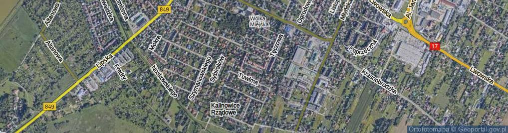 Zdjęcie satelitarne Brzechwy Jana ul.