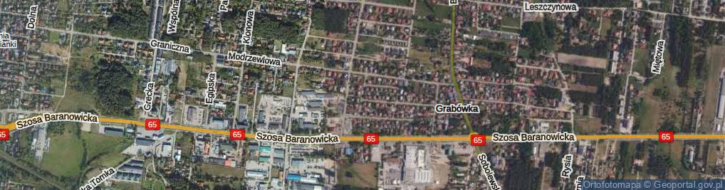 Zdjęcie satelitarne Brzozowa ul.