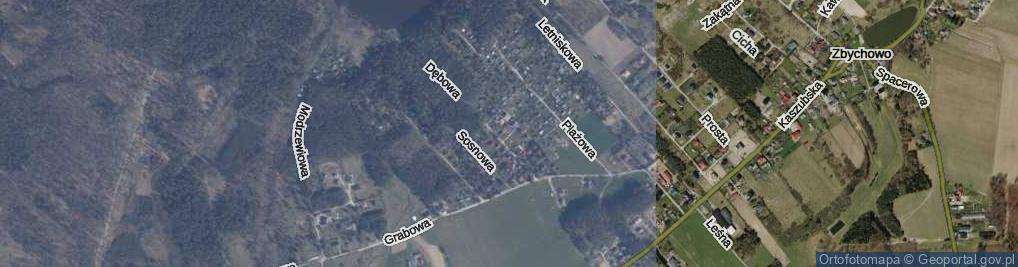 Zdjęcie satelitarne Brzozowa ul.