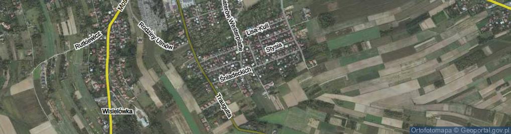 Zdjęcie satelitarne Braci Śniadeckich Jana i Jędrzeja ul.