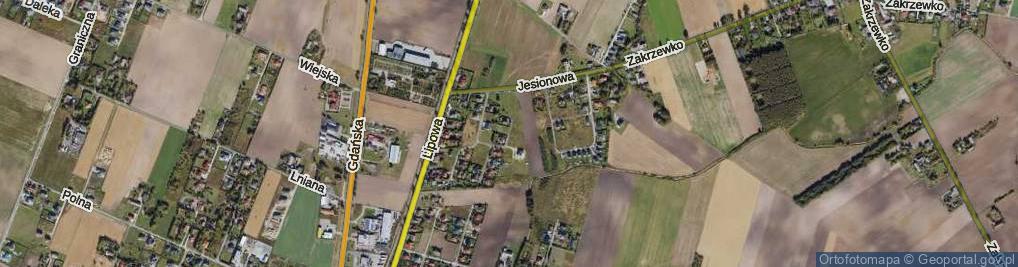 Zdjęcie satelitarne Brzozowa ul.