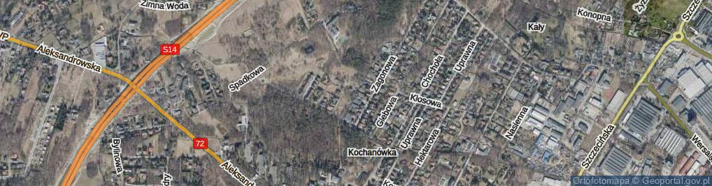 Zdjęcie satelitarne Bruzdowa ul.