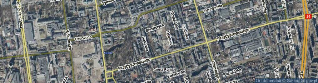 Zdjęcie satelitarne Brzozowa ul.