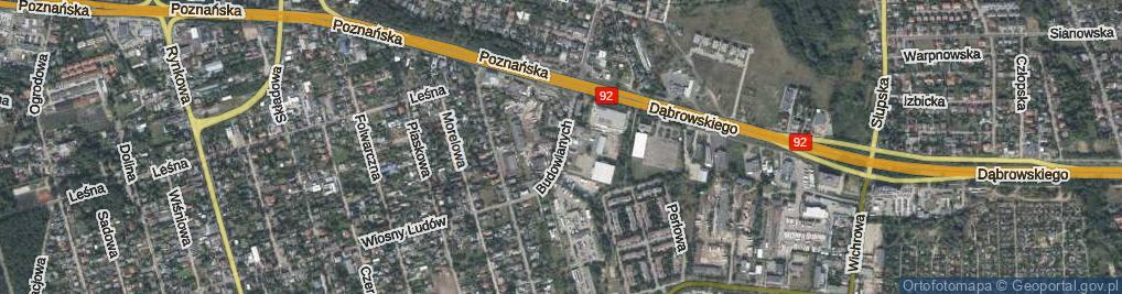 Zdjęcie satelitarne Budowlanych ul.
