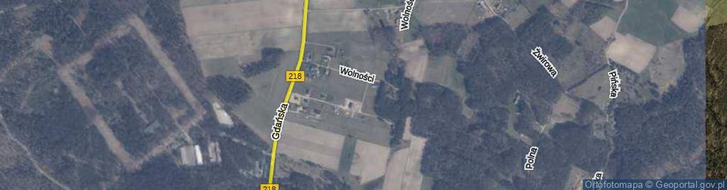 Zdjęcie satelitarne Bursztynowa ul.