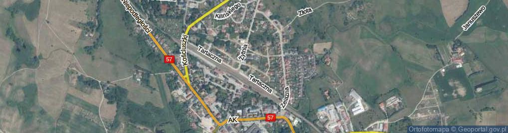 Zdjęcie satelitarne Bursztynowa ul.