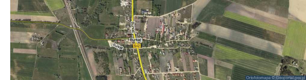 Zdjęcie satelitarne Burkat ul.