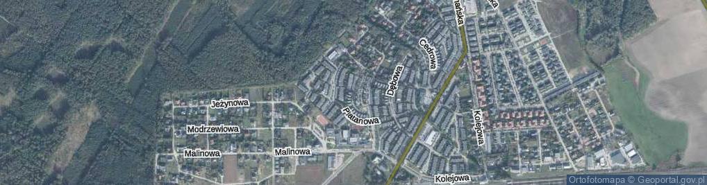 Zdjęcie satelitarne Bukowa ul.