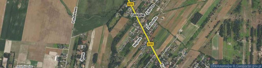 Zdjęcie satelitarne Bursztynowa ul.