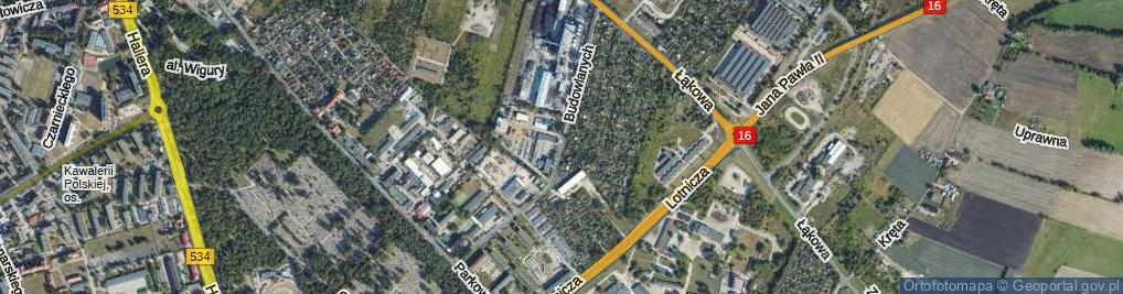 Zdjęcie satelitarne Budowlanych ul.