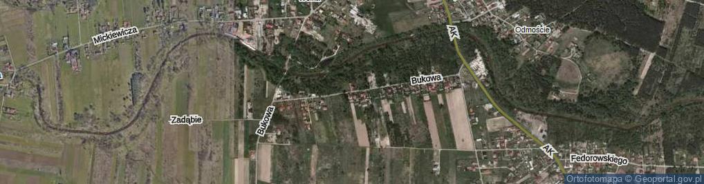 Zdjęcie satelitarne Bukowa ul.