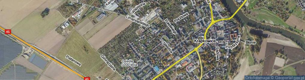 Zdjęcie satelitarne Bursztynowa ul.