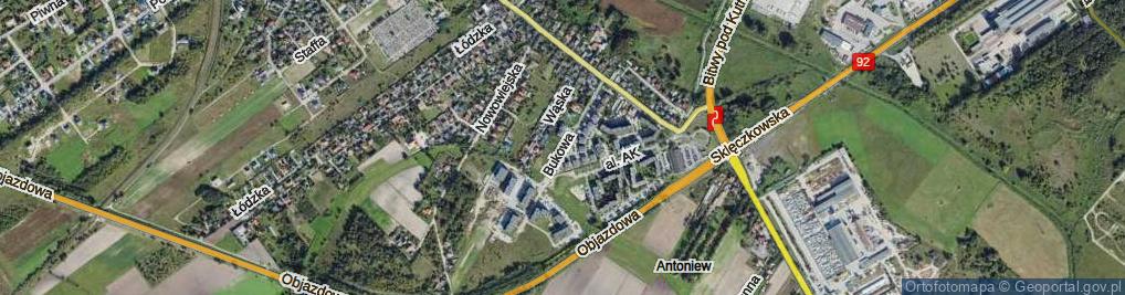 Zdjęcie satelitarne Bukowa ul.