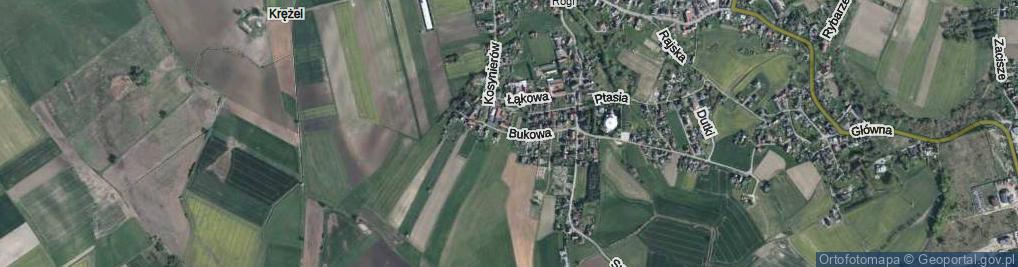 Zdjęcie satelitarne Bukowa ul.