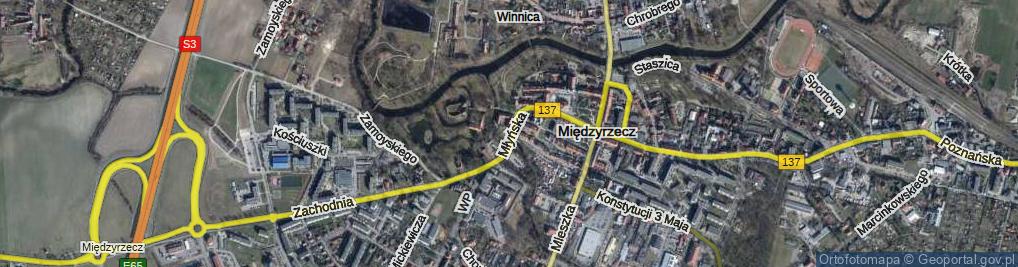 Zdjęcie satelitarne Bulwar Jana Pawła II ul.