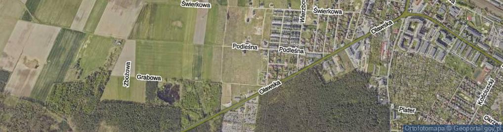 Zdjęcie satelitarne Bukowa ul.