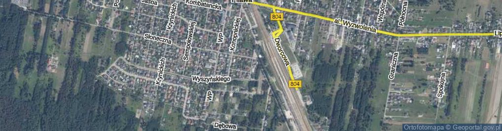 Zdjęcie satelitarne Bursztynowa ul.