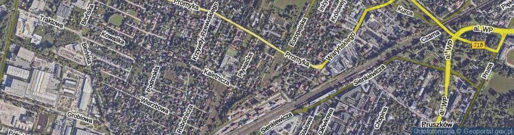 Zdjęcie satelitarne Bursztynowa ul.