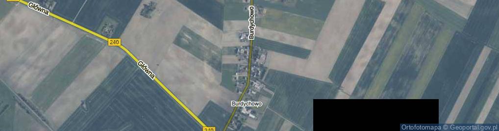 Zdjęcie satelitarne Burdychowo ul.