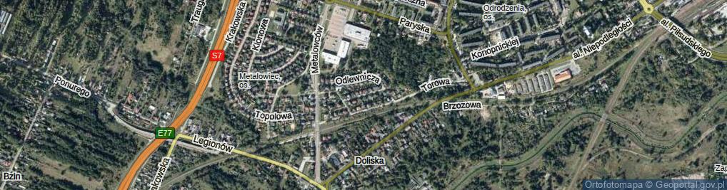 Zdjęcie satelitarne Budowlanych ul.