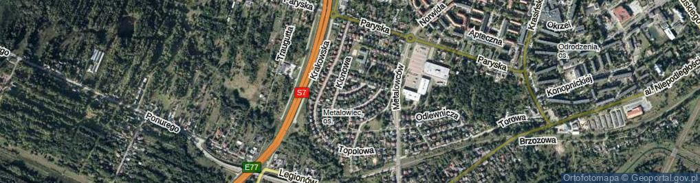 Zdjęcie satelitarne Bukowa ul.