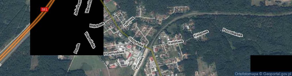 Zdjęcie satelitarne Bukowa ul.